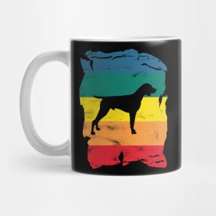 German Shorthaired Pointer Distressed Vintage Retro Silhouette Mug